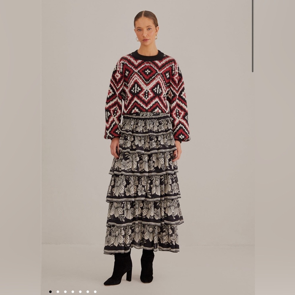 Farm Rio Rauti Beaded Knit Sweater - Picture 3 of 11